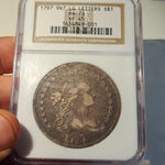 1797 DRAPED BUST DOLLAR 9X7 STARS NGC XF45